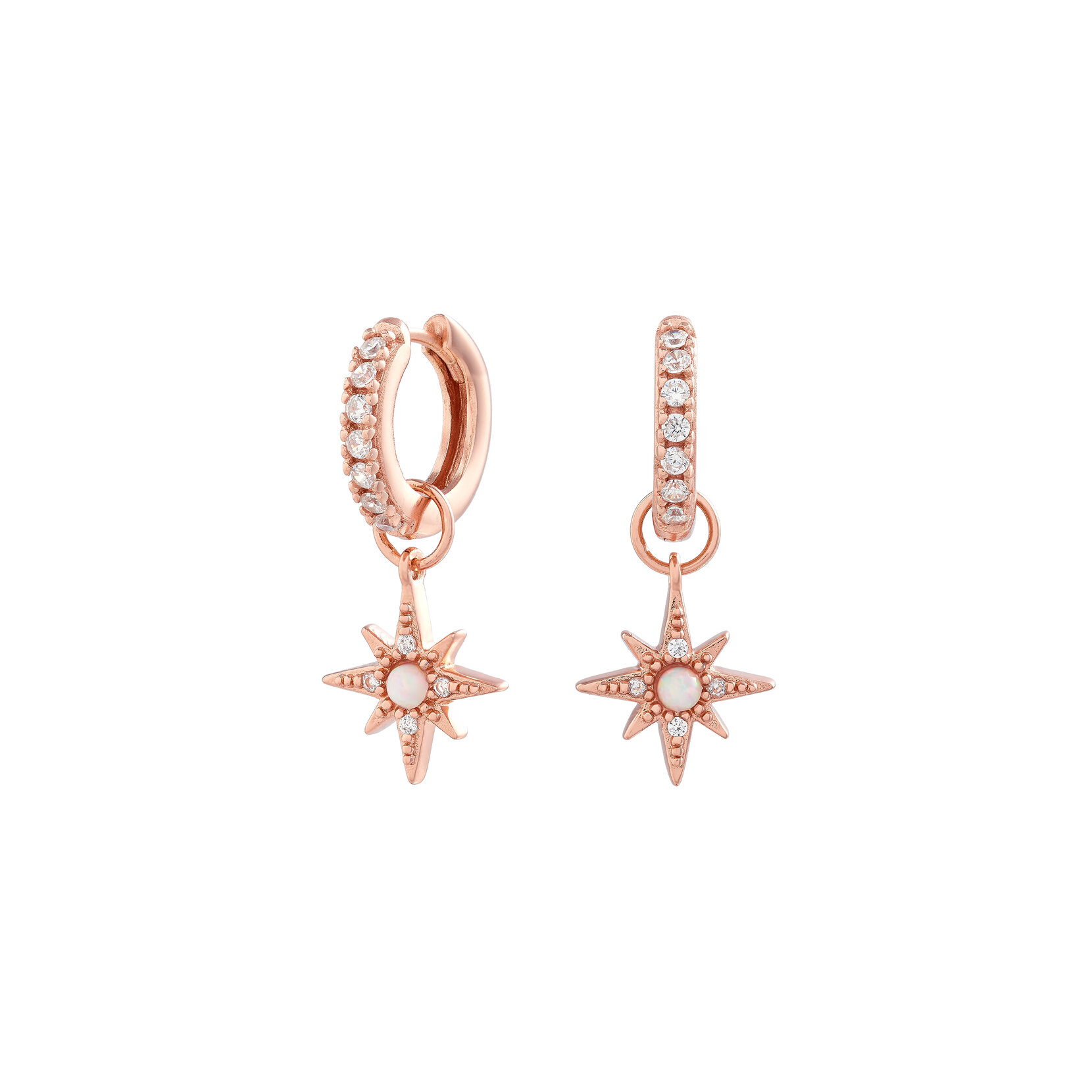 Huggie Hoops Celestial North Star or rose