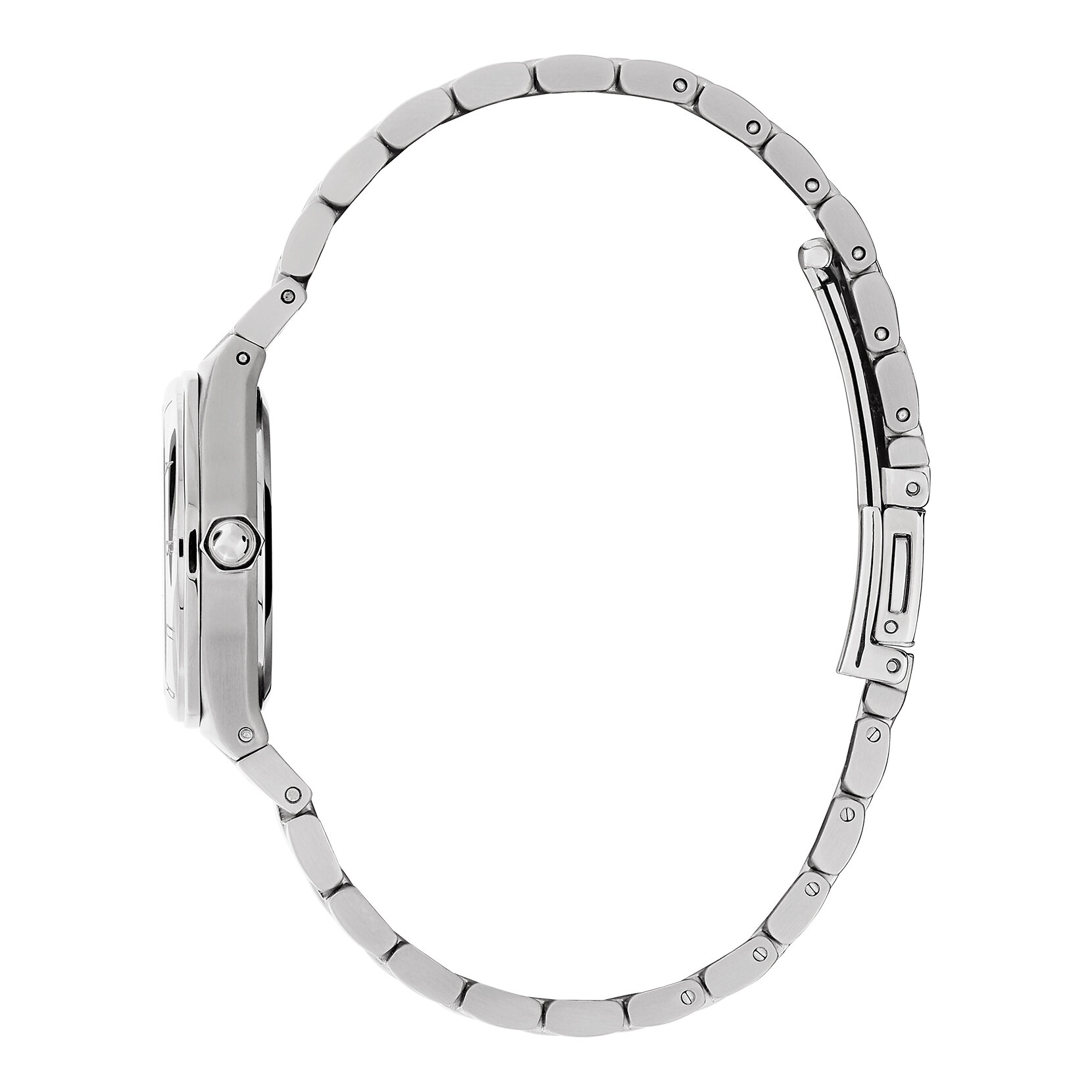 28mm Mini Hexa White & Silver Bracelet Watch