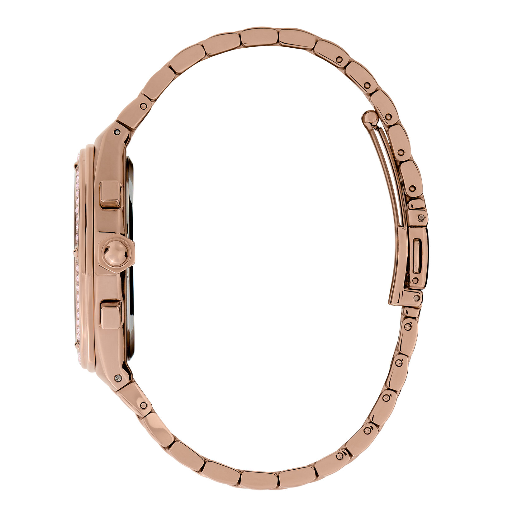 Montre Hexa multifonction Rose pastel et Or rose 38 mm