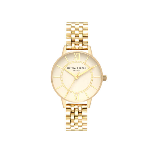 Wonderland Nude Dial & Gold Bracelet Watch