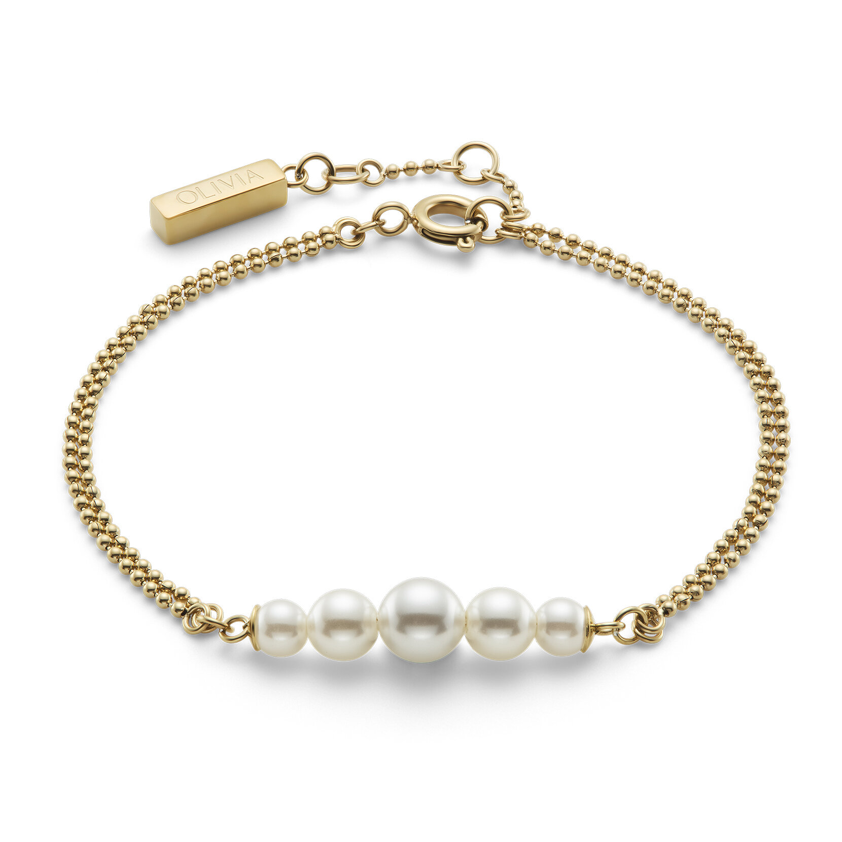 Bracelet Pearls & Beads Plaqué Or