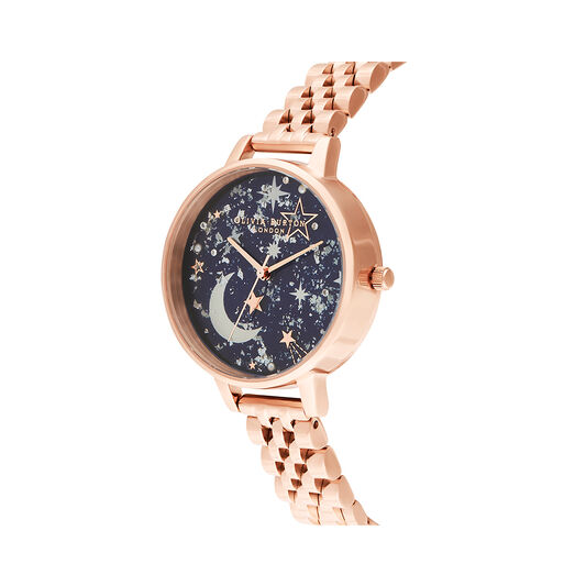 Celestial Navy & Rose Gold Watch