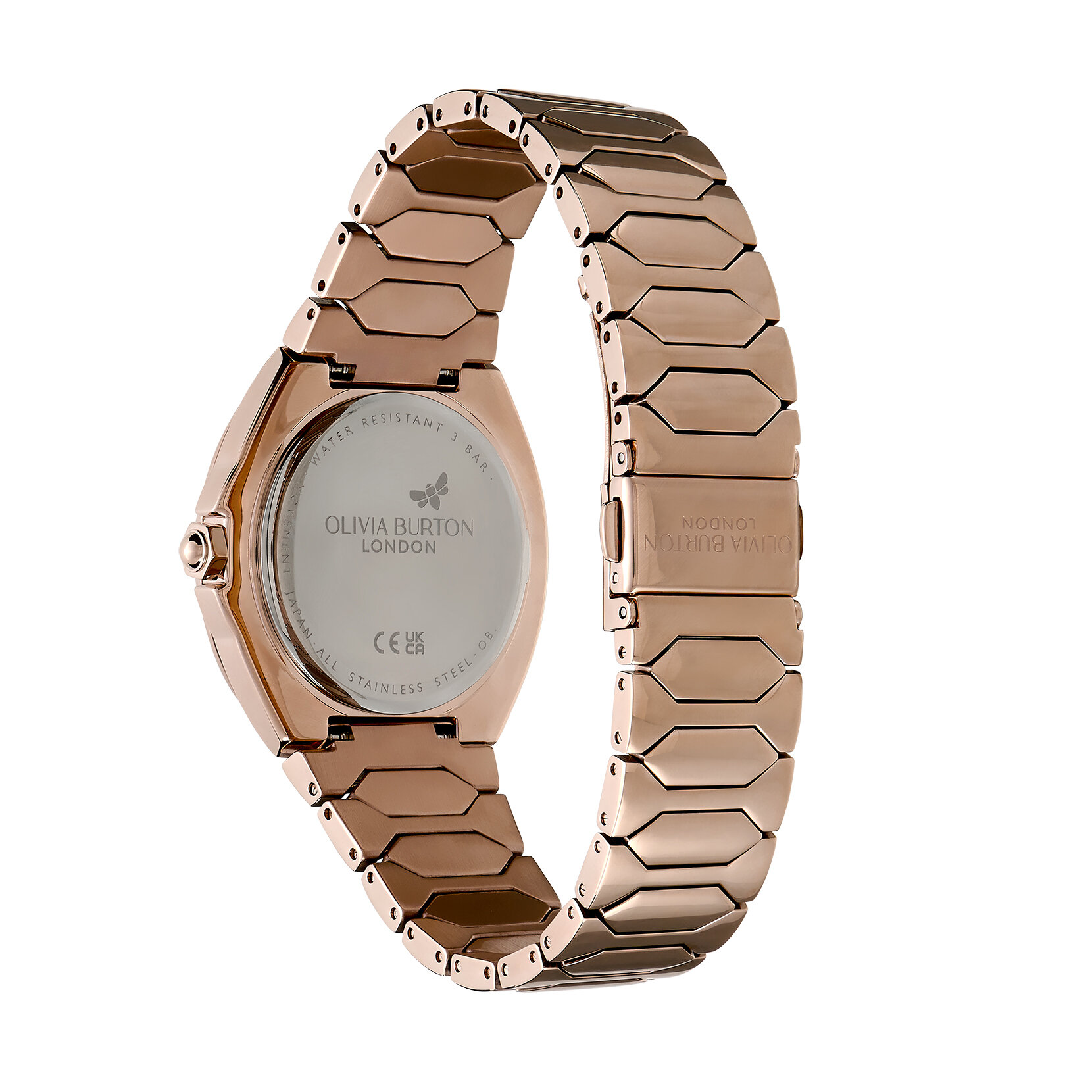 36mm Lustre Multi-Function White & Rose Gold Bracelet Watch