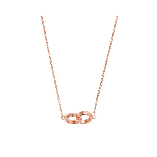 Interlink Rose Gold Necklace