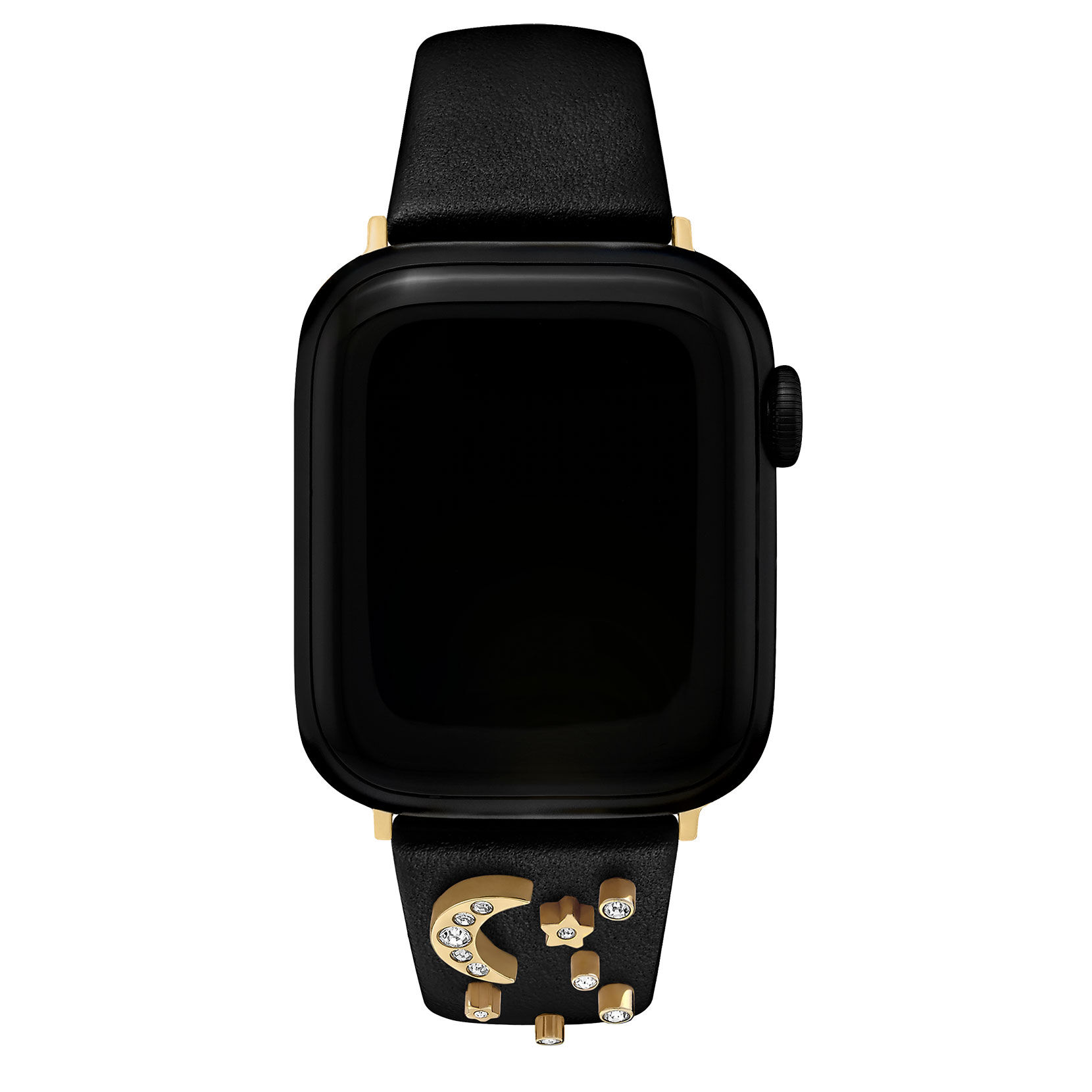 Strap for Apple Watches Gold & Black Celestial Leather Strap Olivia