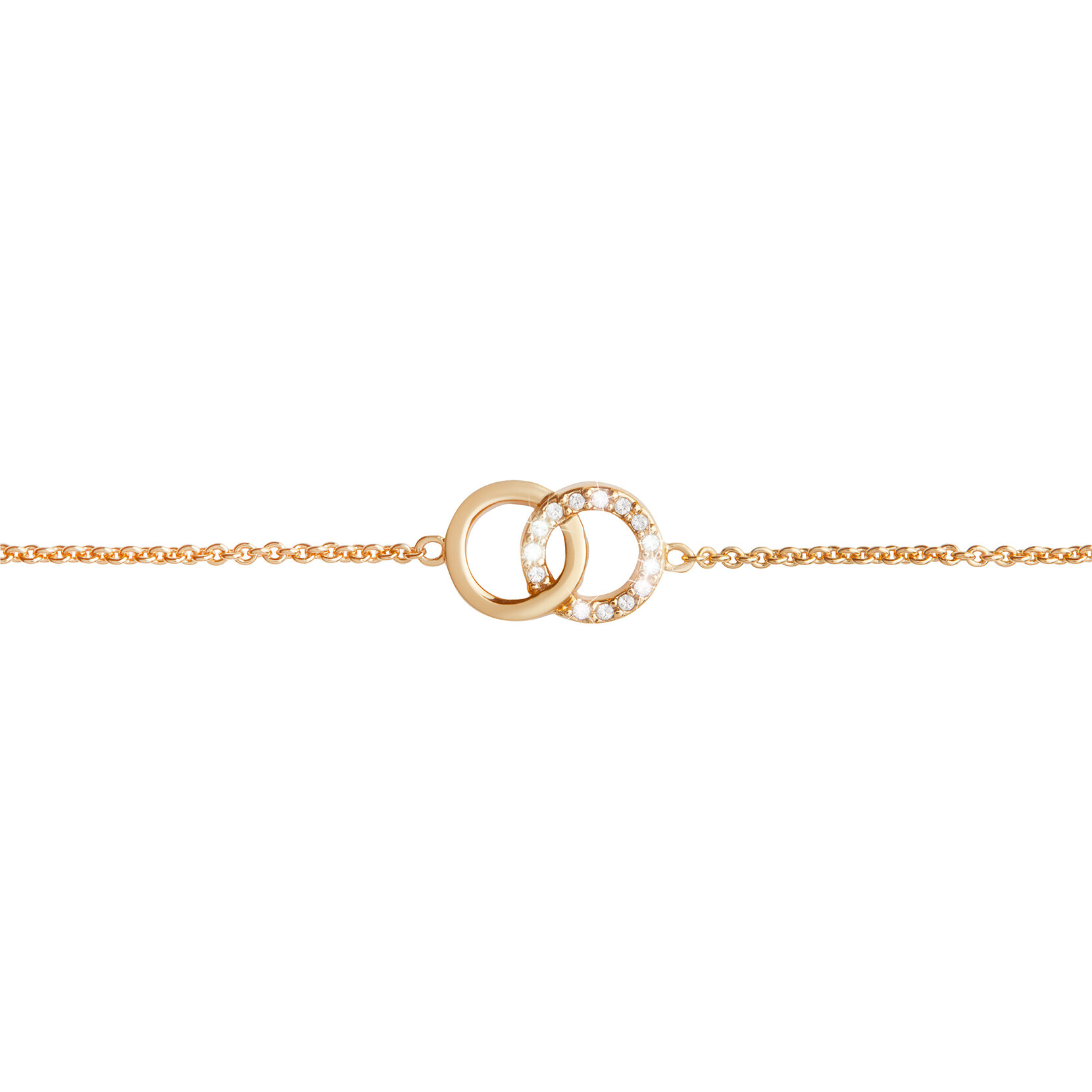Bracelet chaîne Bejewelled Interlink or