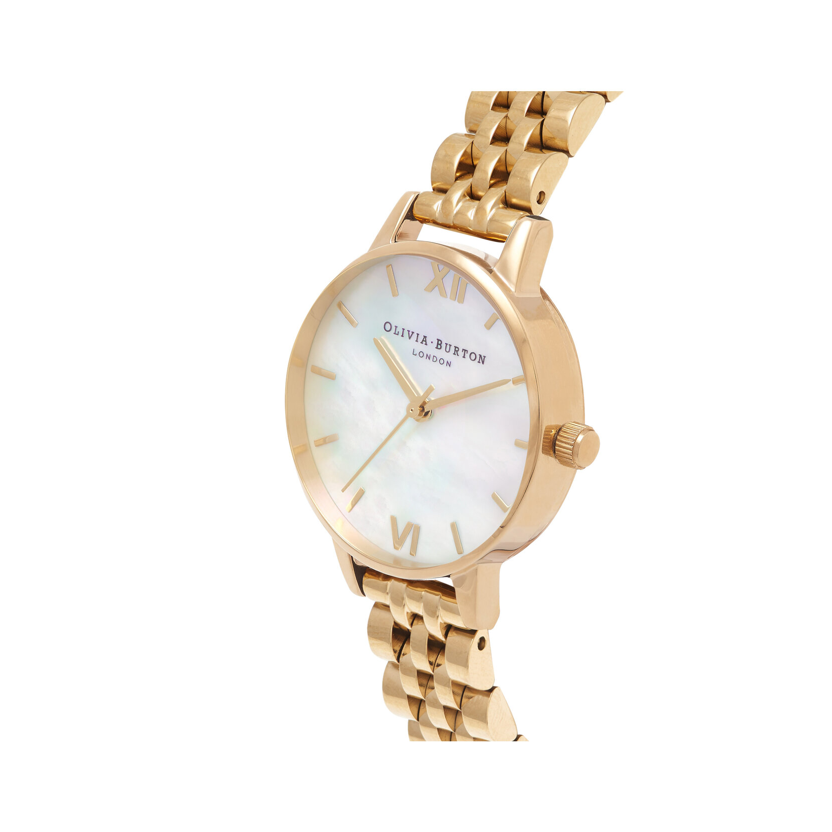 30mm White & Gold Bracelet Watch