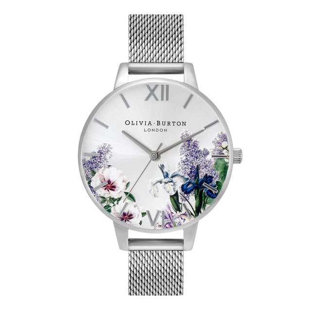34mm Silver Mesh Watch