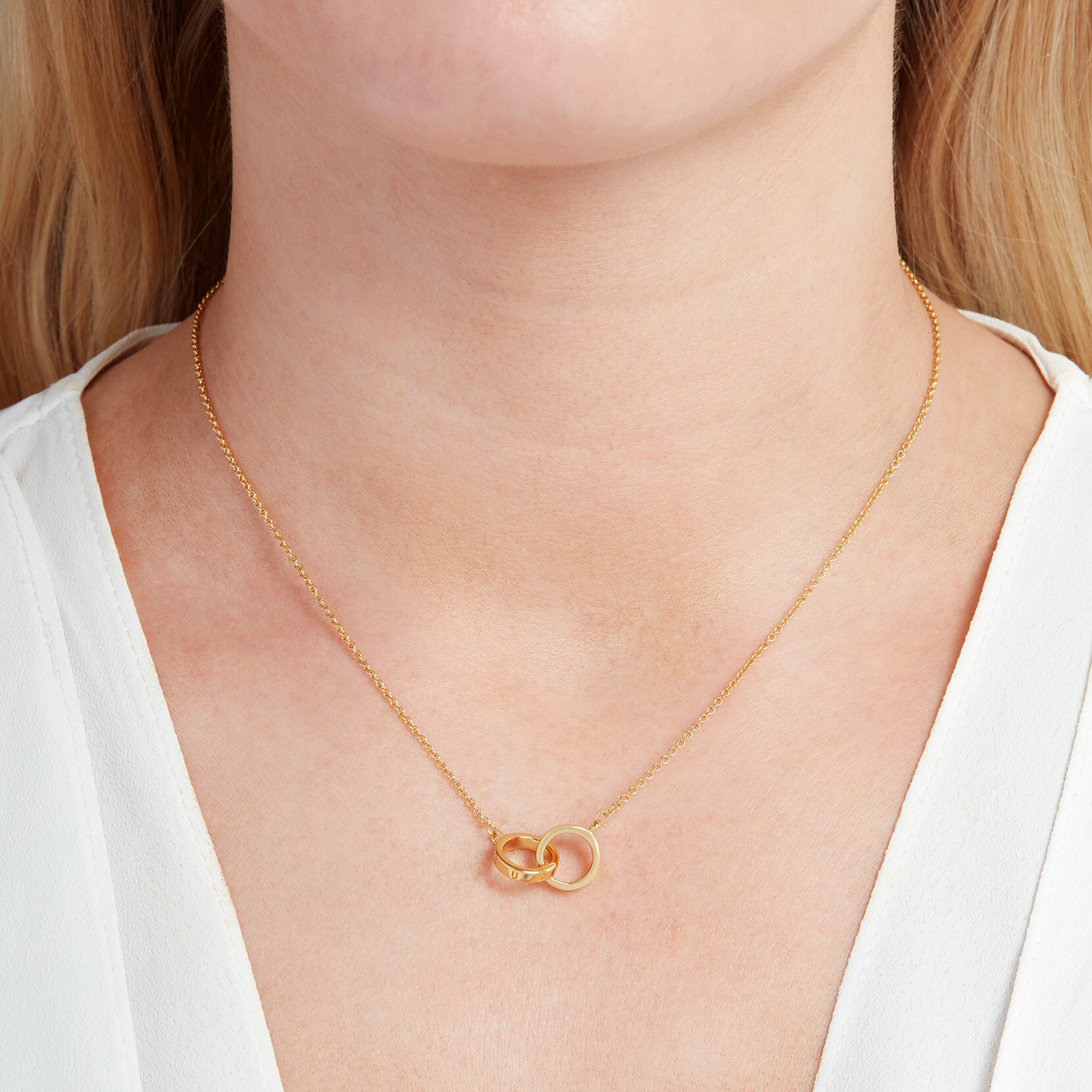 Collier Entrelac&eacute; Or