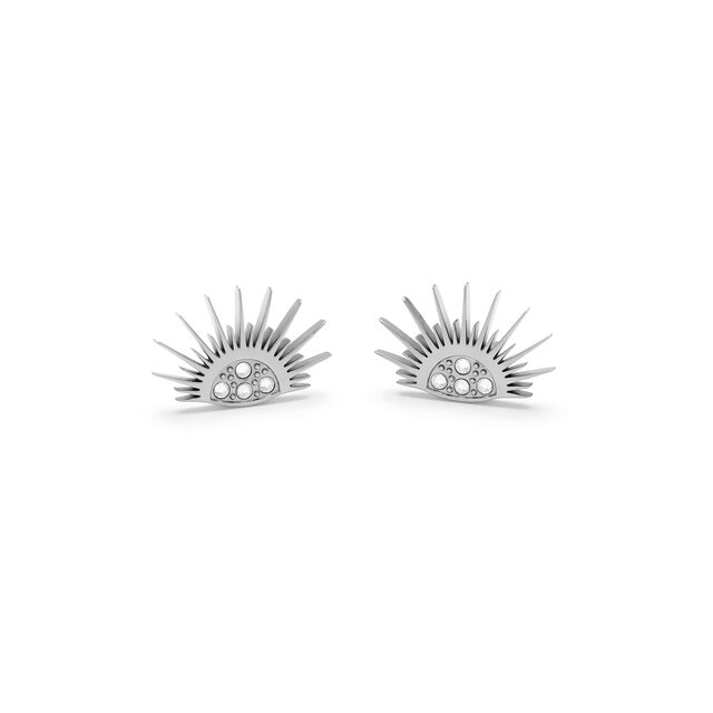 Clous d'oreilles Soleil Céleste Argent