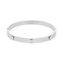 Mini Heart Silver Tone Bangle