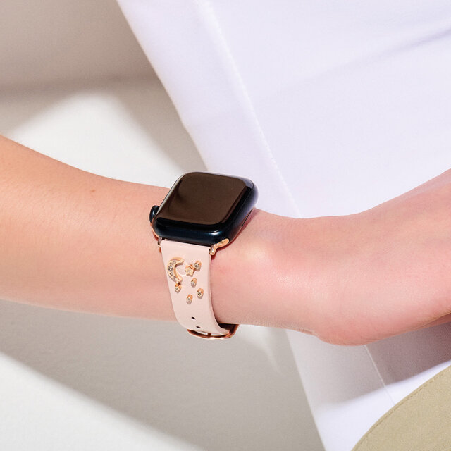 Rose Gold & Blush Celestial Leather Strap