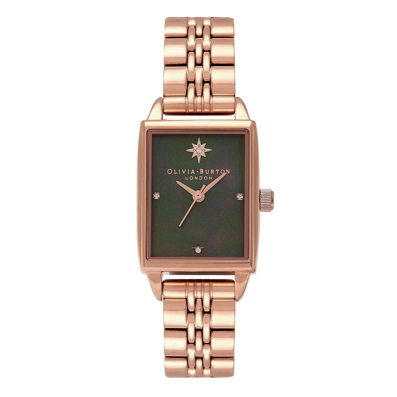 Montre Celestial à bracelet or rose et cadran nacre noire
