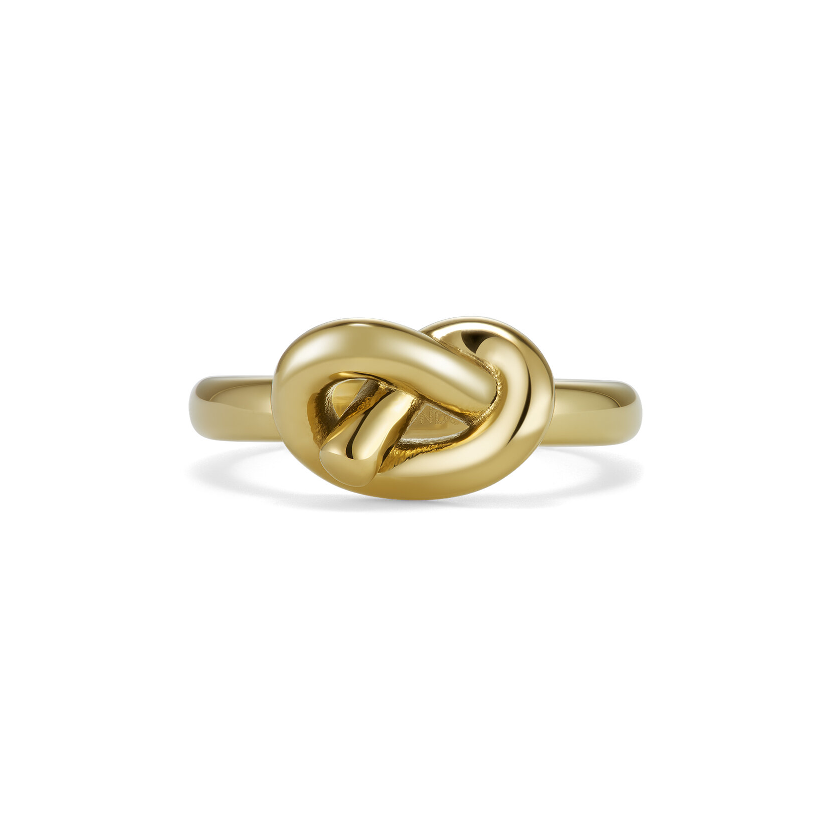 Lover's Knot Gold Plated Ring M