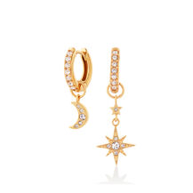 Créoles Moon & Star or