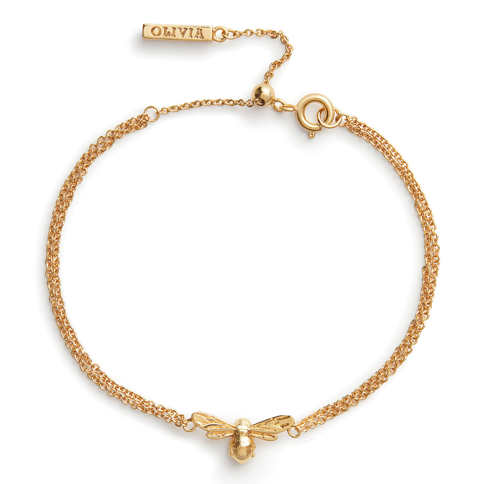 The Purple Bee Bracelet in Gold