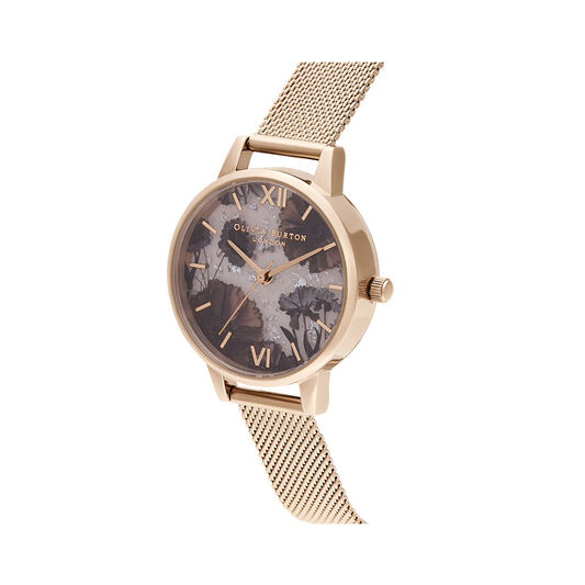 Celestial Rose Quartz & Rose Gold Watch
