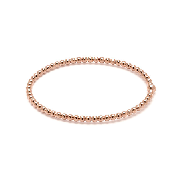 Bracelet à charnière de perles Vintage Or rose