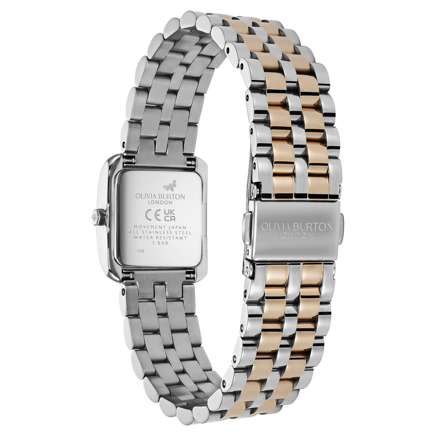 Montre Berkley Blanc & Bracelet Bicolore 21mm