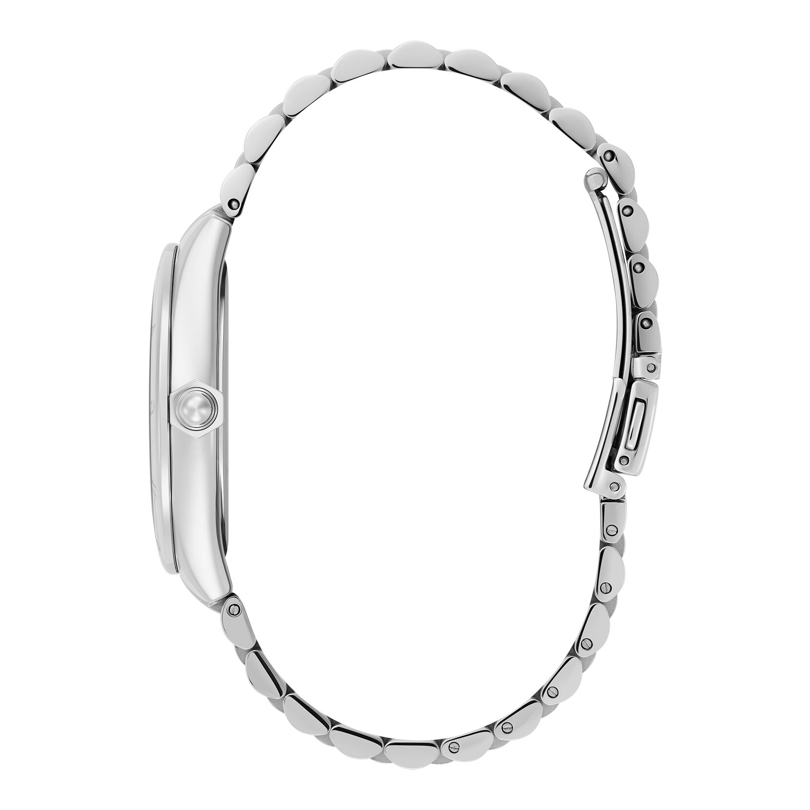 36mm Swirled Silver Bracelet Watch