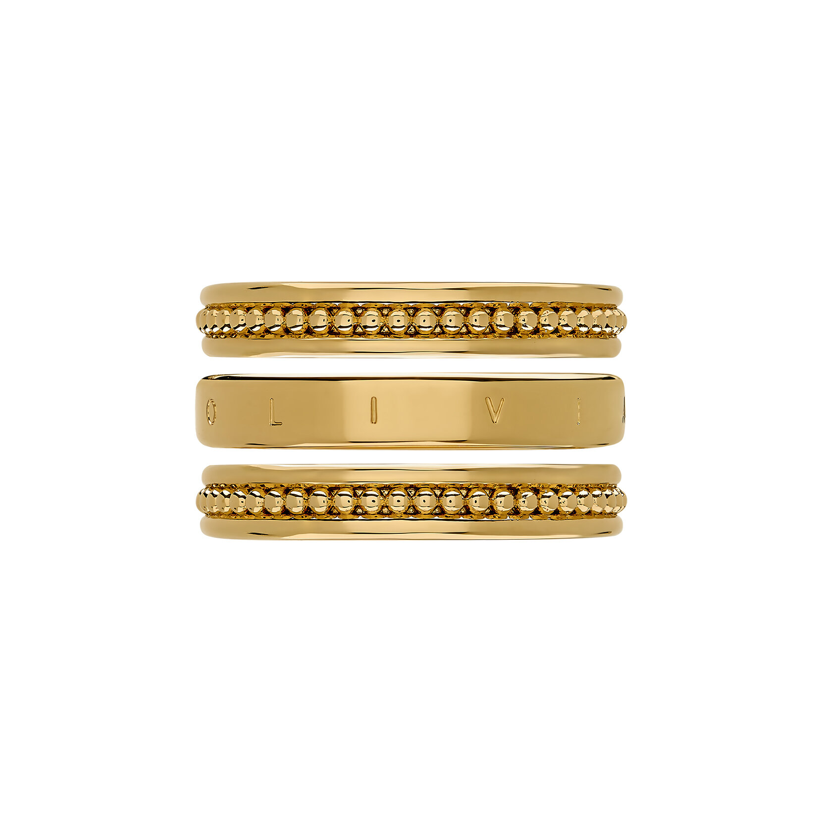 Parure de Bagues Ever Stacked Plaqué Or L