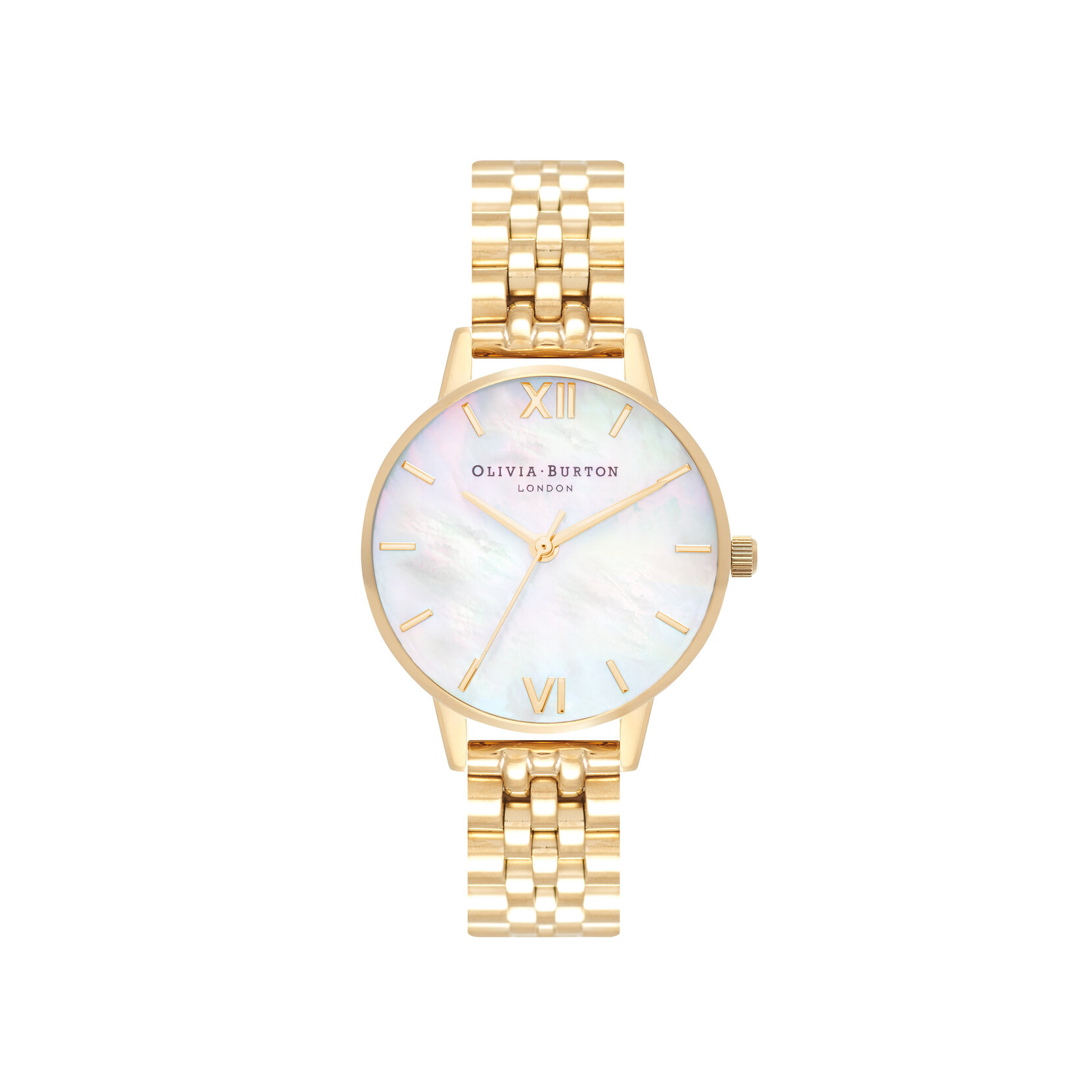 30mm White & Gold Bracelet Watch