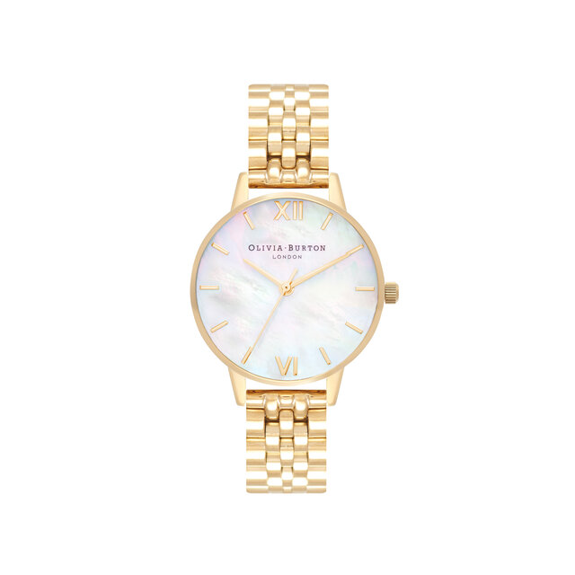 Mother of Pearl Bracelet Blanc, Or