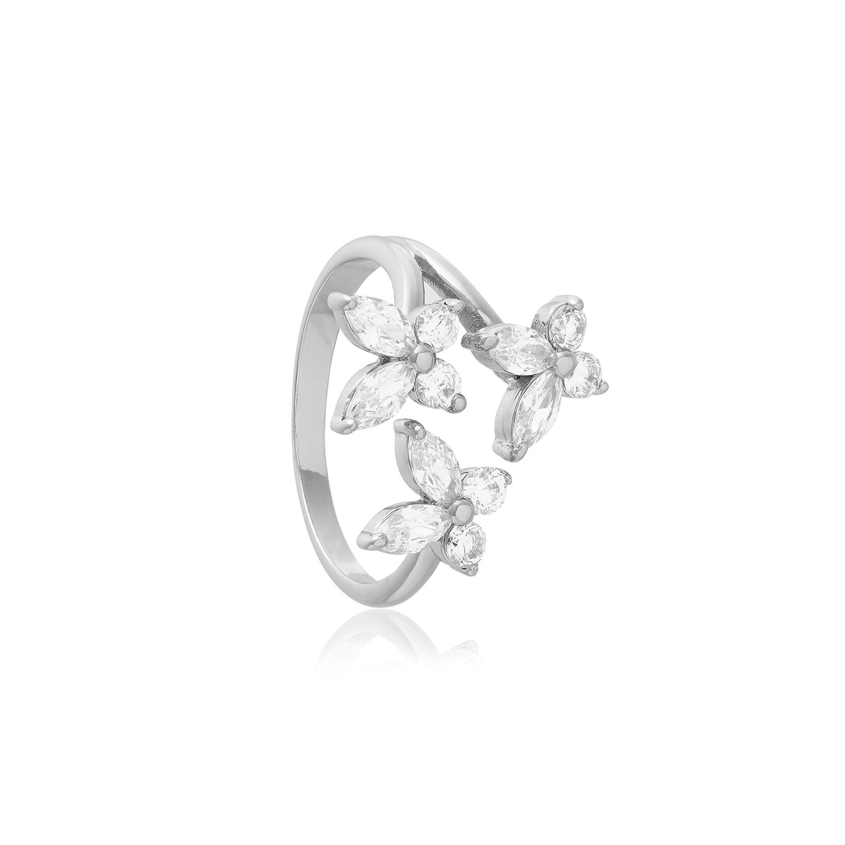 Bague Sparkle Butterfly Marquise Butterfly Statement argent