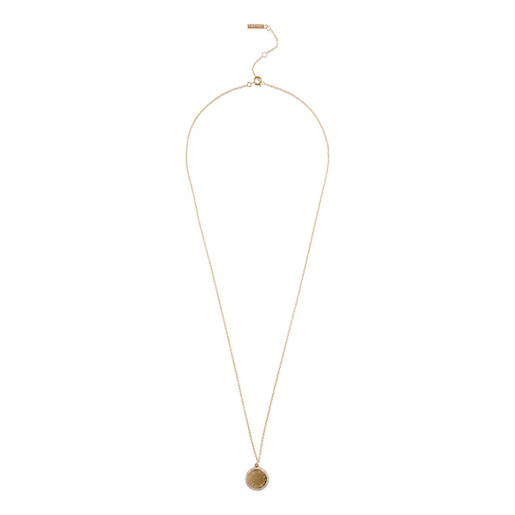 Gold Disc Necklace