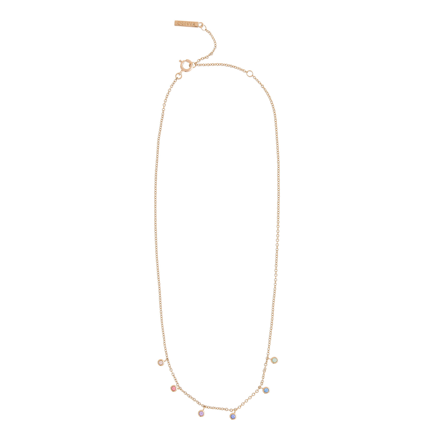 Gold Rainbow Choker Necklace