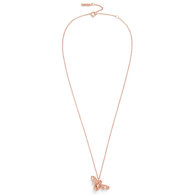 Rose Gold Bee Necklace