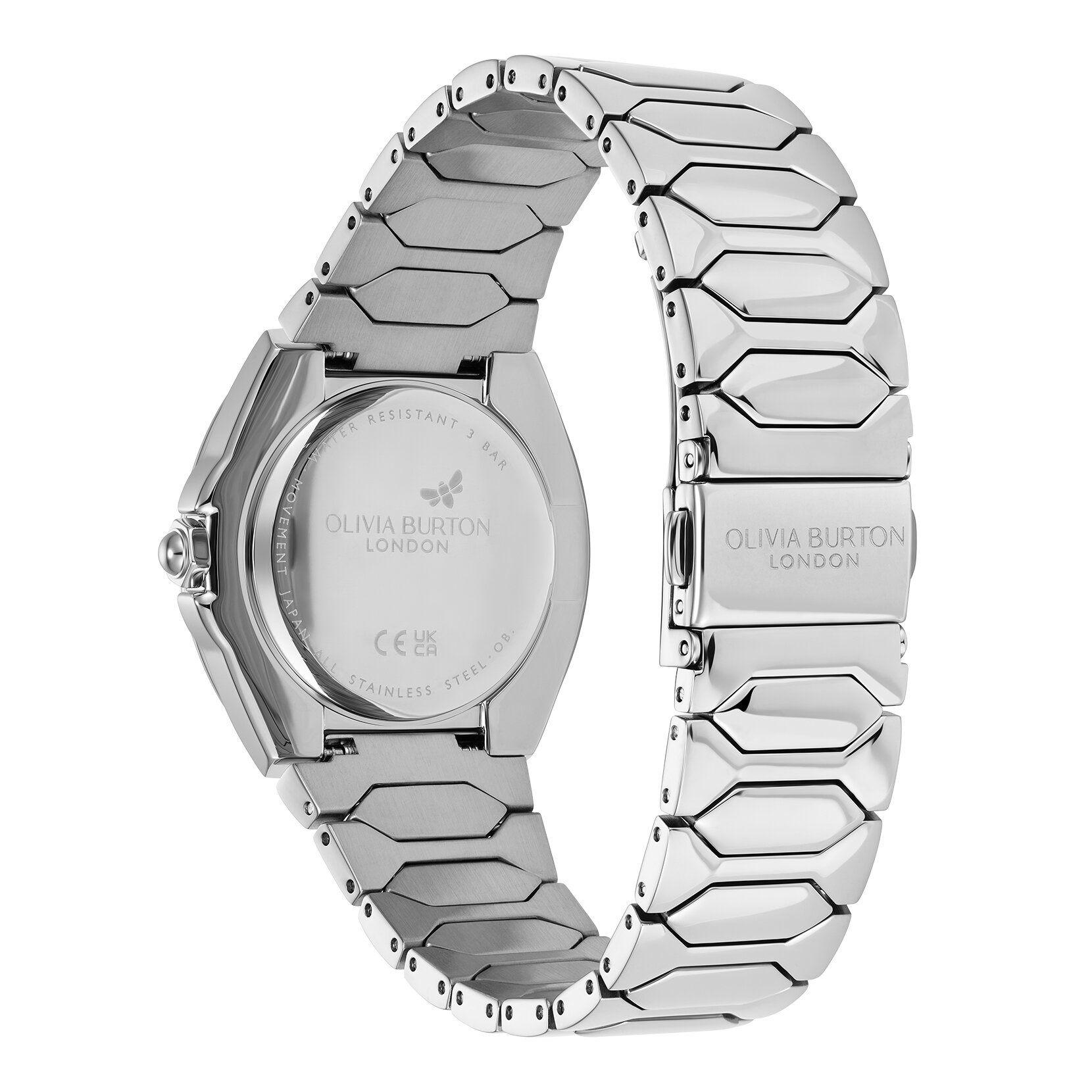 Bracelet de Montre Lustre 34mm Onyx & Argent