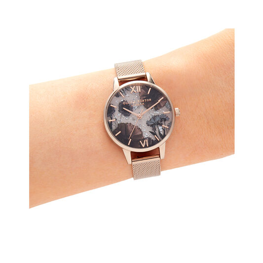 Celestial Rose Quartz & Rose Gold Watch