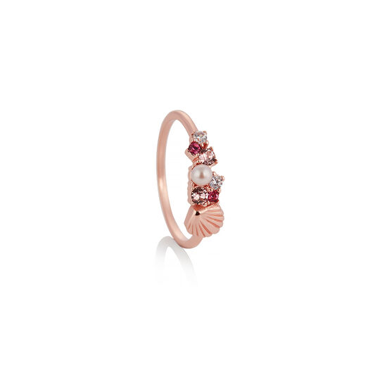 Under The Sea Shell Bubble Ring Rose Gold L Olivia Burton London