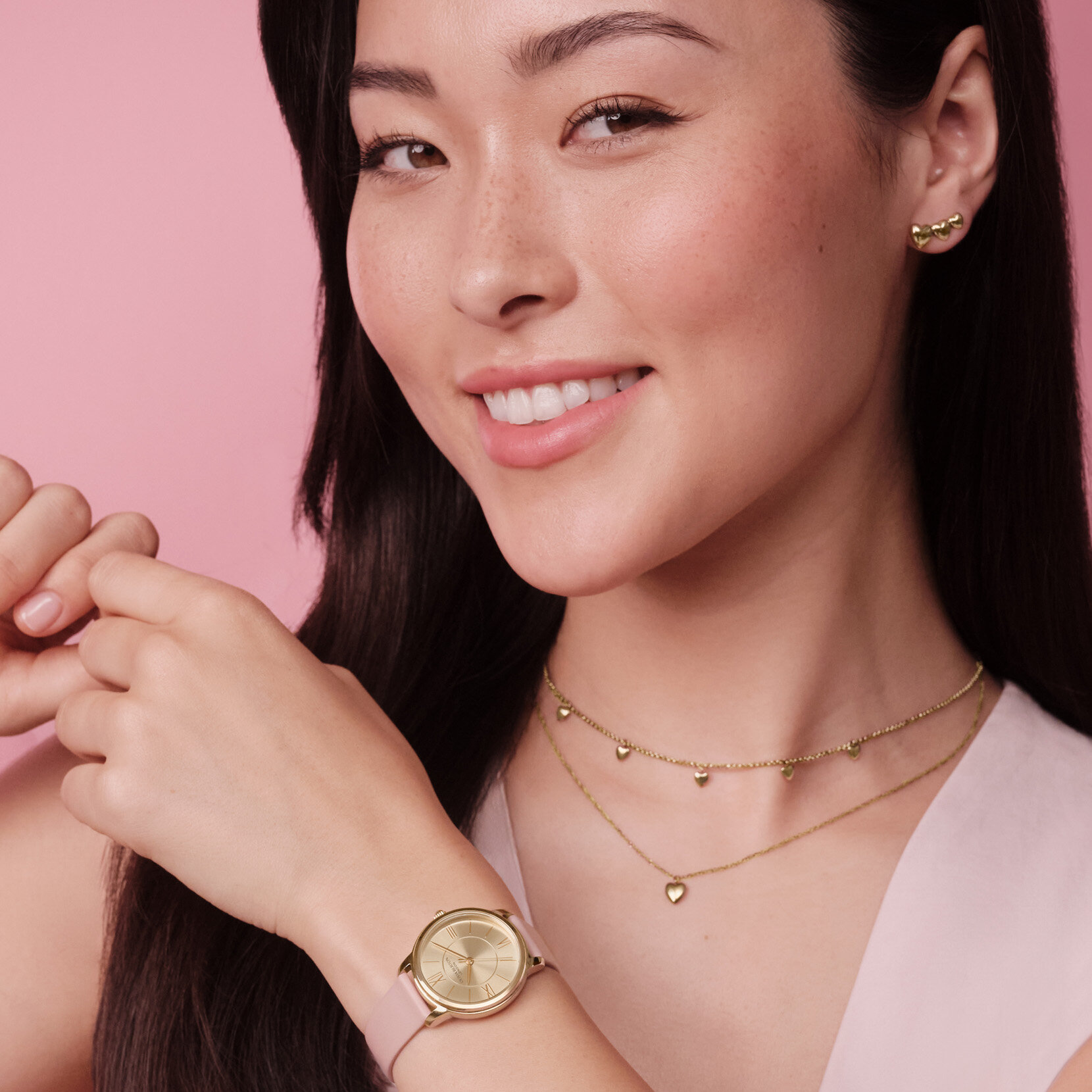 30mm Westbourne Rose Gold & Mellow Rose Leather Strap Watch