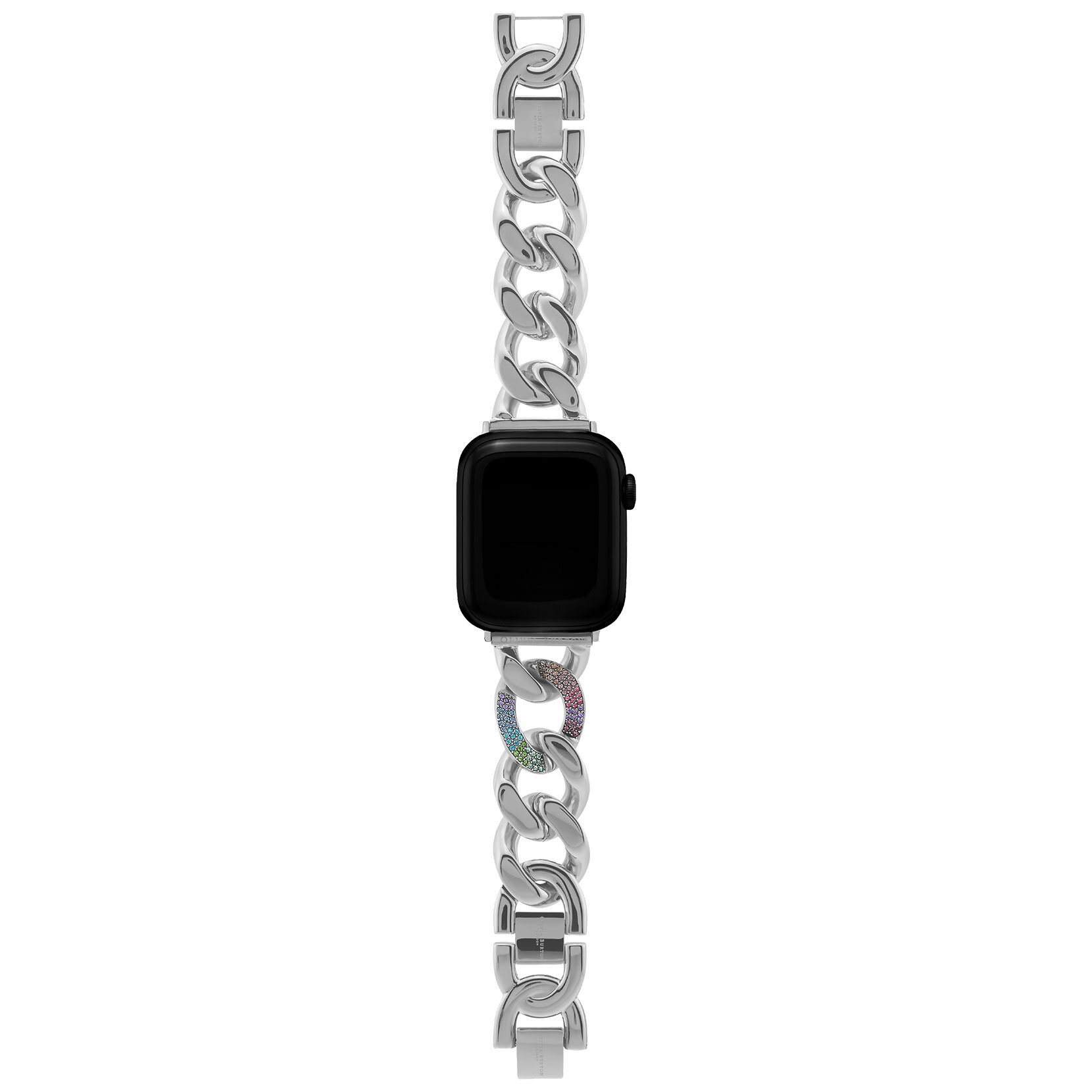 Bracelet argent à maillons Rainbow