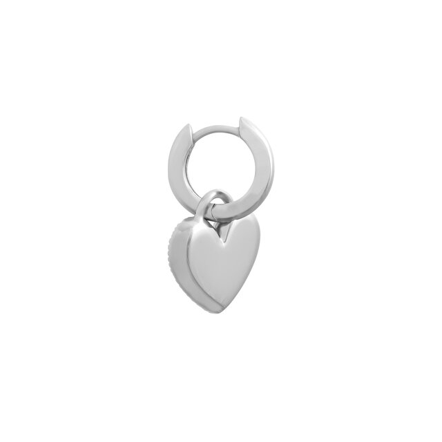 Huggie Hoops Classic Heart argent