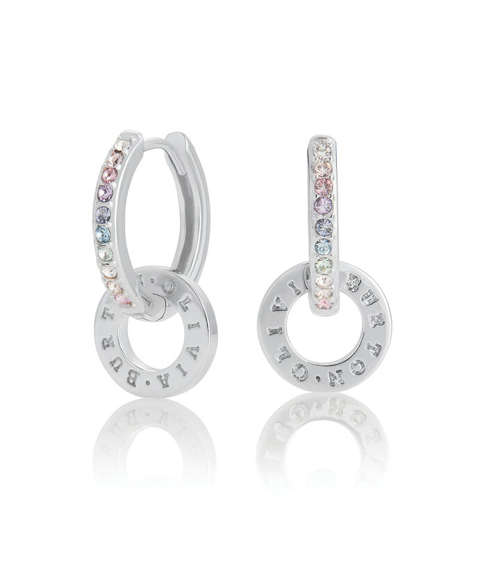 Olivia burton rainbow huggie hoops clearance
