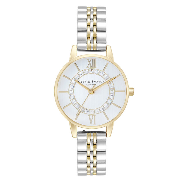 30mm Gold & Silver Bracelet Watch