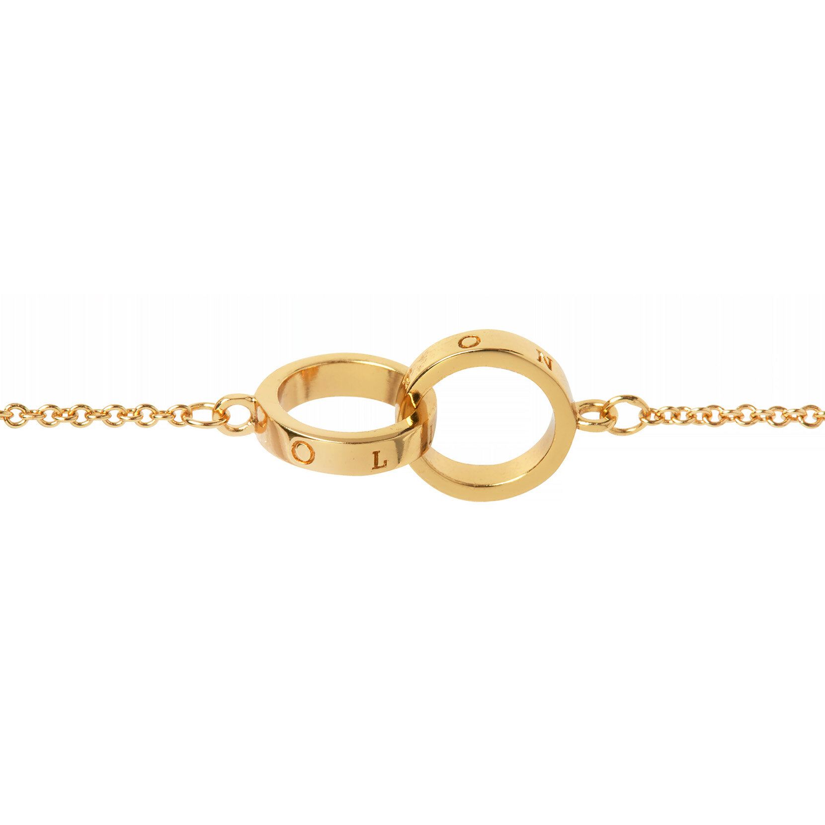 Ensemble assorti montre Classic à mini cadran or et bracelet Interlink Pearl