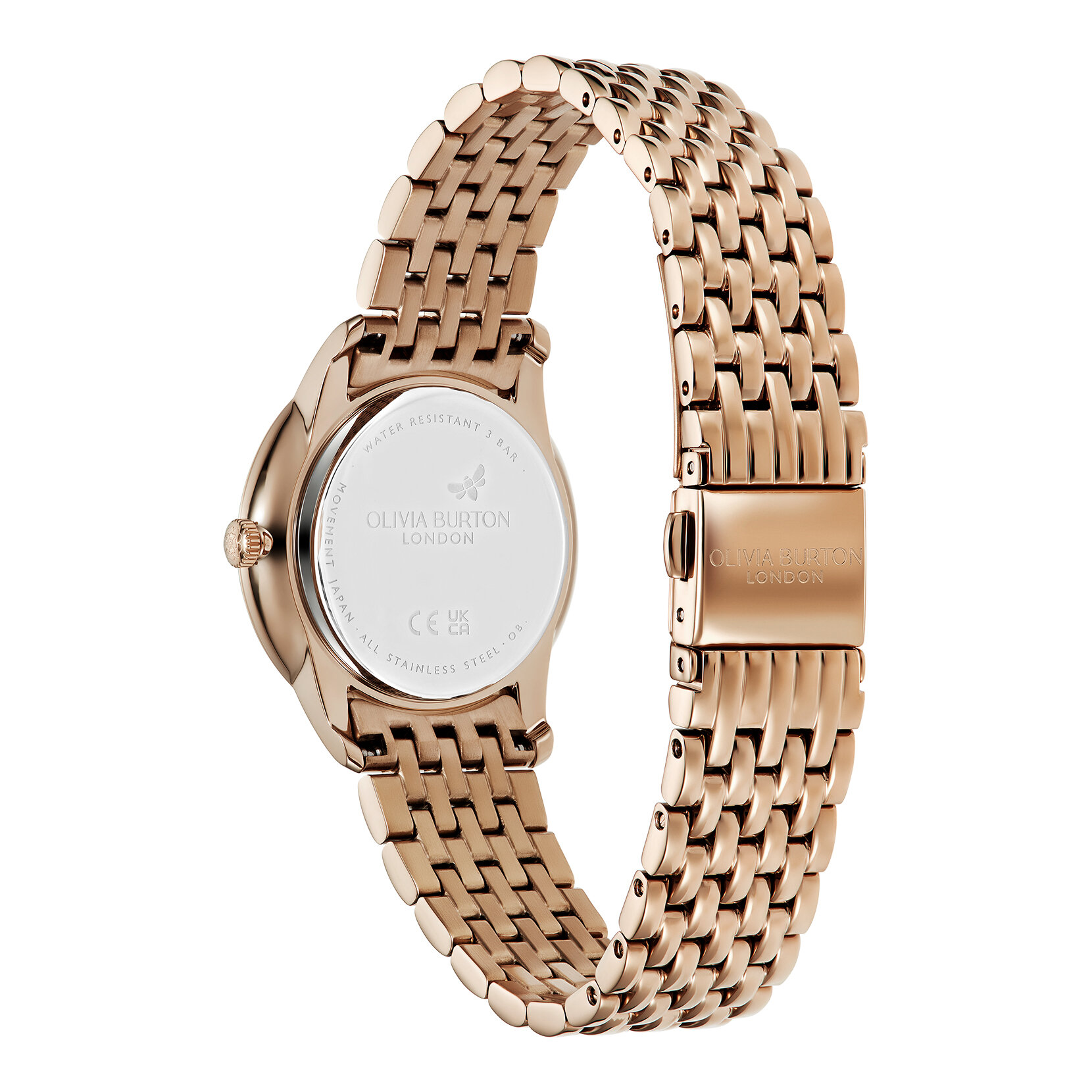 32mm Swirl Mushroom & Rose Gold Bracelet Watch