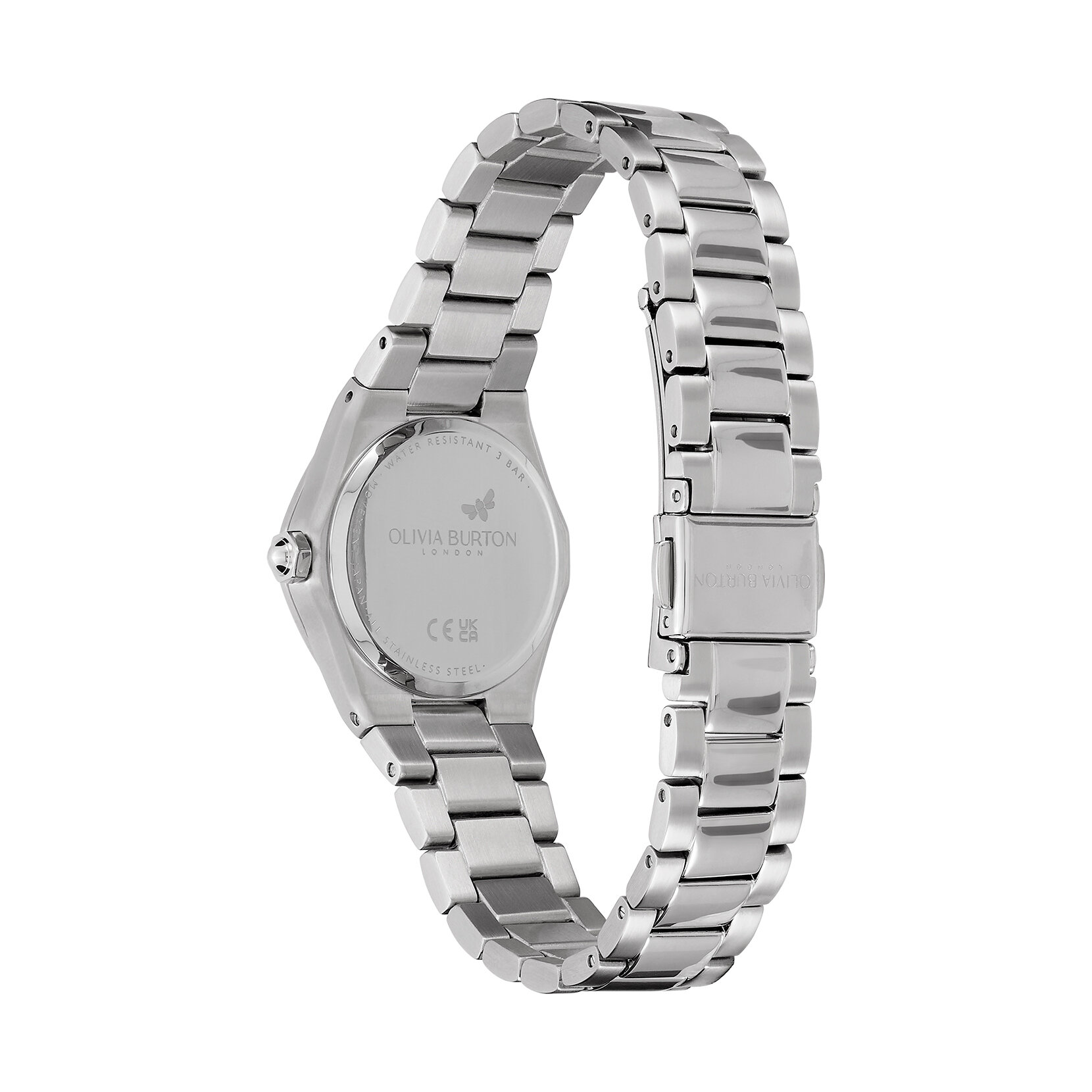 28mm Mini Hexa White & Silver Bracelet Watch