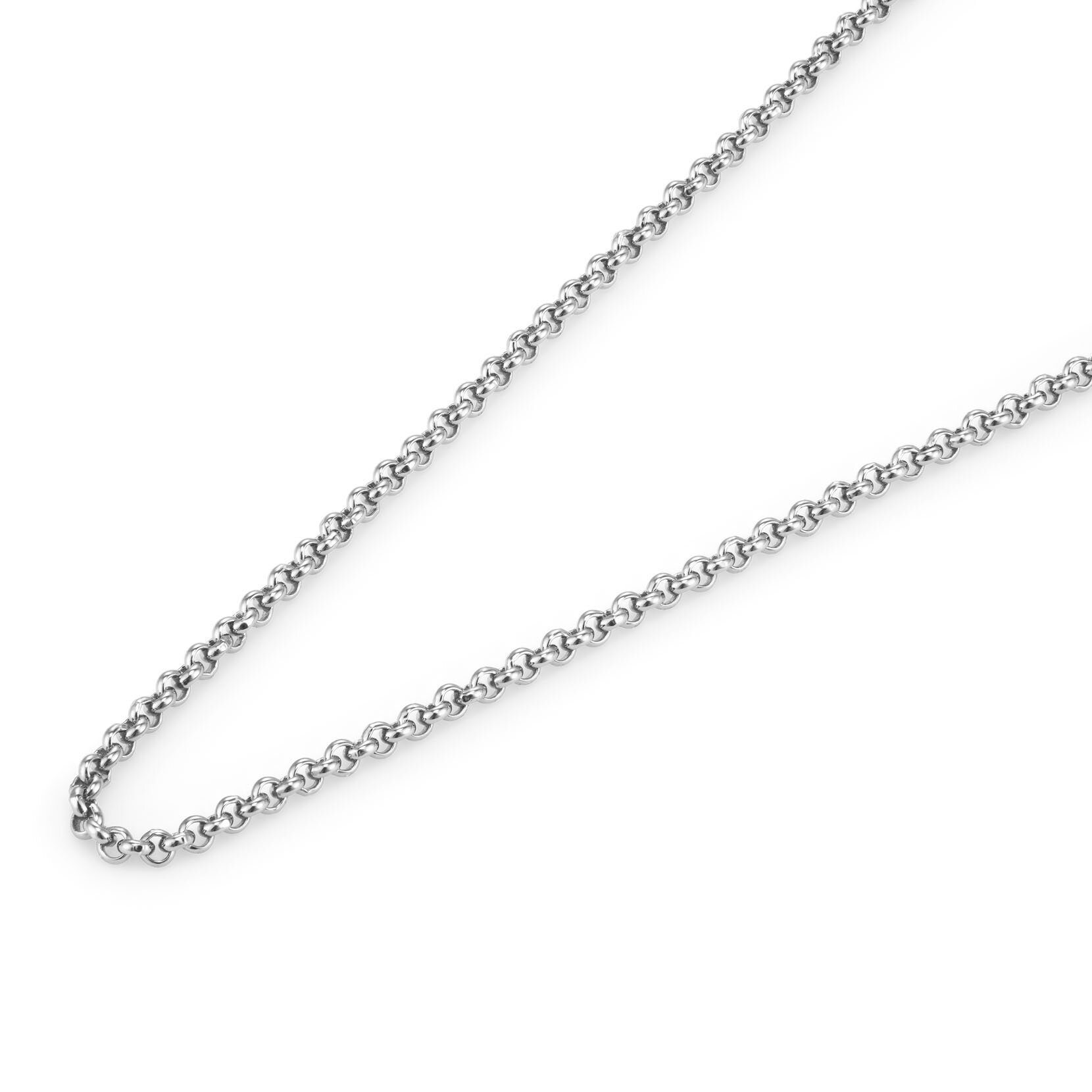 Petite Rolo Silver Tone Chain Necklace