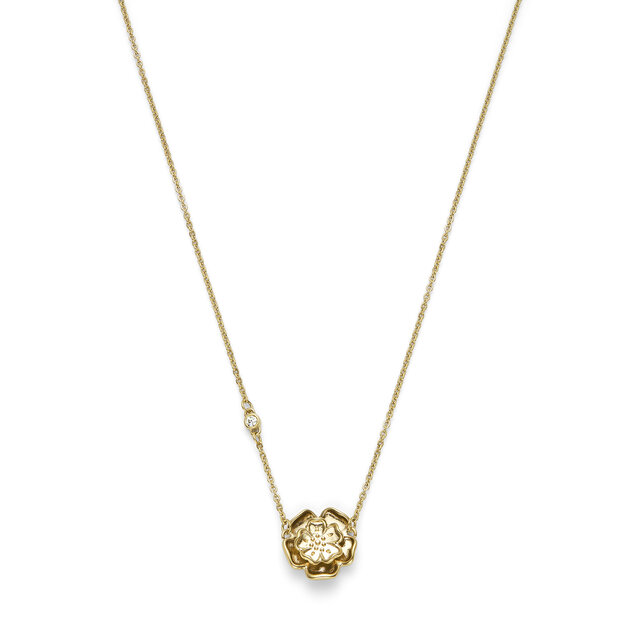 Tudor Rose Gold Plated Pendant Necklace