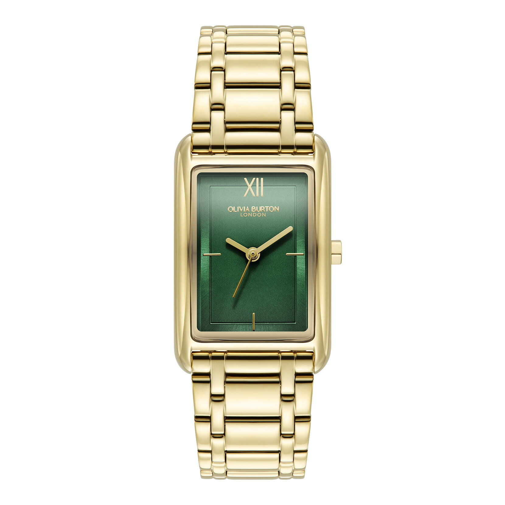 Bracelet de Montre Grove 23mm Vert Forêt & Or