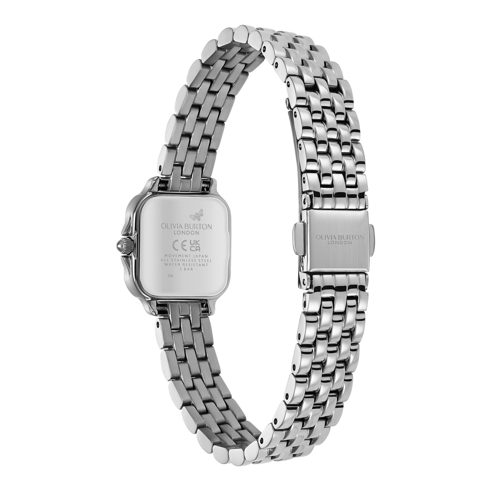 20mm Mini Grosvenor Sage Green & Silver Bracelet Watch