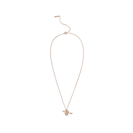 Bejewelled Bee Pendant, Rose Quartz Necklace
