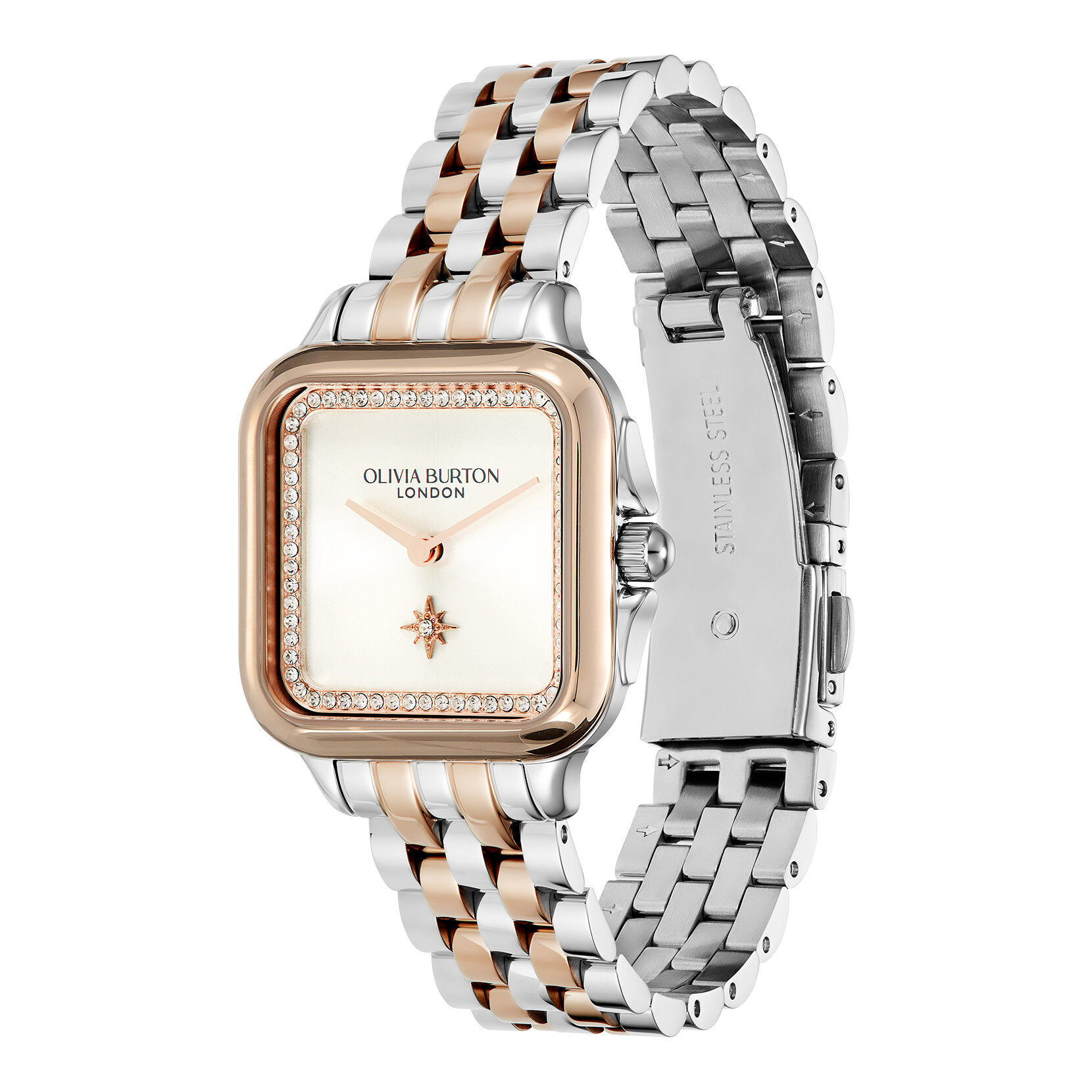 28mm Grosvenor White & Two Tone Bracelet Watch