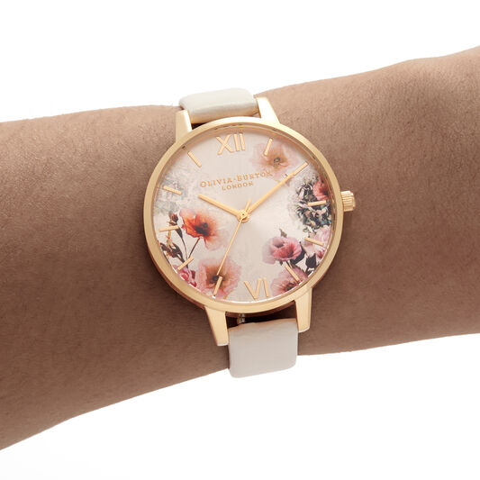 Sunlight Florals Vegan Nude & Gold Watch