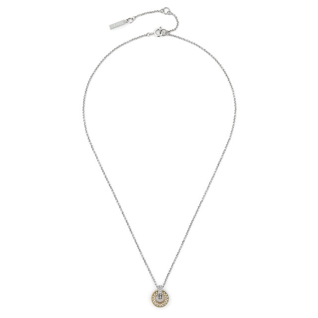 Interlink Two Tone Silver & Gold Necklace